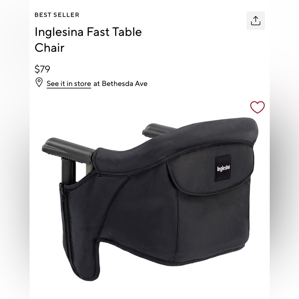 Inglesina Fast Table portable high chair